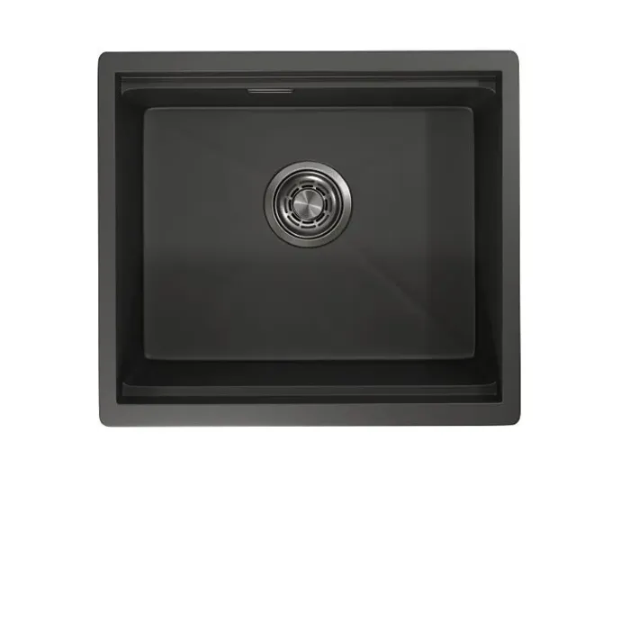 Кухонная мойка GRANULA KS-5045U черный матовый