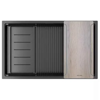 Кухонная мойка PAULMARK NEXT-MULTI SINK PM787445-GM