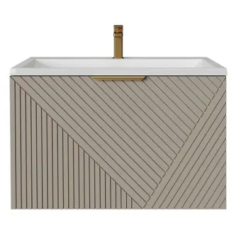 Тумба подвесная GROSSMAN БЛИСС 80 см бежевая матовая 108047 Тумба подвесная GROSSMAN БЛИСС 80 см бежевая матовая 108047