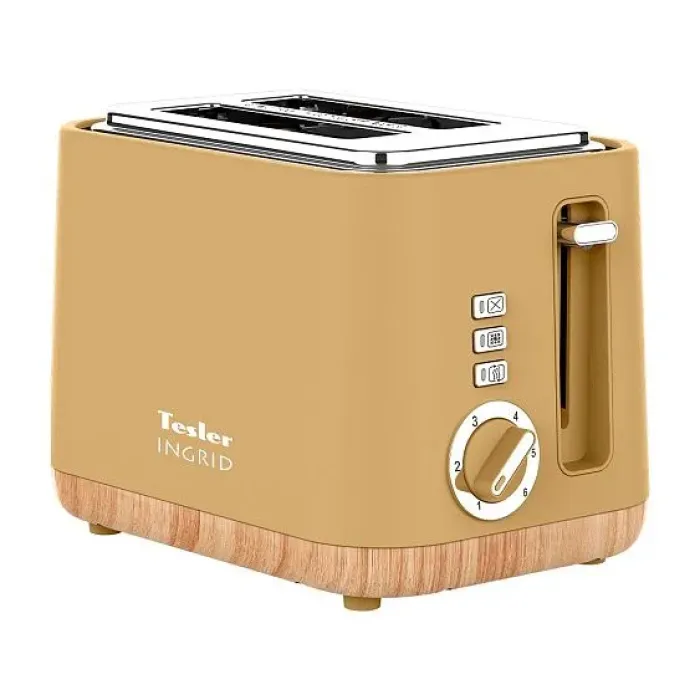 Тостер TESLER TT-244 OCHRE YELLOW Тостер TESLER TT-244 OCHRE YELLOW