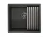 Кухонная мойка GRANULA KS-5045U черный матовый