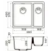 Кухонная мойка OMOIKIRI Kata 55-2-U-WH (4997526)