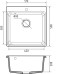 Кухонная мойка GRANFEST LEVEL GF-LV-510 graphite