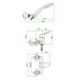 Смеситель FIORE Kyro 86CR6510 Смеситель FIORE Kyro 86CR6510