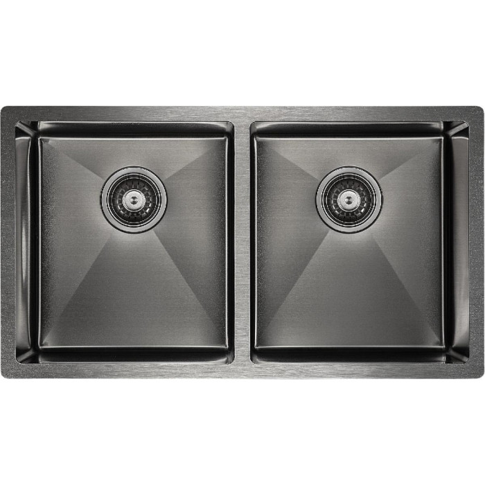 Кухонная мойка PAULMARK Twin PM237844-GM Кухонная мойка PAULMARK Twin PM237844-GM