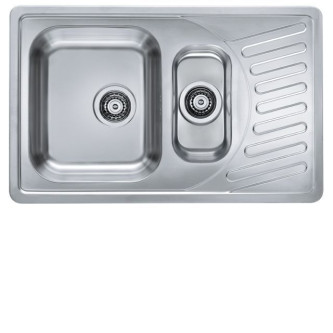 Кухонная мойка ALVEUS Elegant 110 SAT-90 810X510 (в комплекте с сифоном)