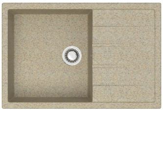 Кухонная мойка ZETT lab 161/Q5 песок T161Q005