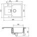 Мойка SCHOCK 700585 manhattan 45 d cristalite корз.клапан 690x510 альпина