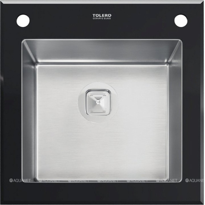 Кухонная мойка TOLERO Ceramic Glass TG-500 черный Кухонная мойка TOLERO Ceramic Glass TG-500 черный