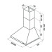 Каминная вытяжка CIARKO DELTA 50 Mat Каминная вытяжка CIARKO DELTA 50 Mat
