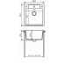 Кухонная мойка POLYGRAN Argo-460 белый хлопок