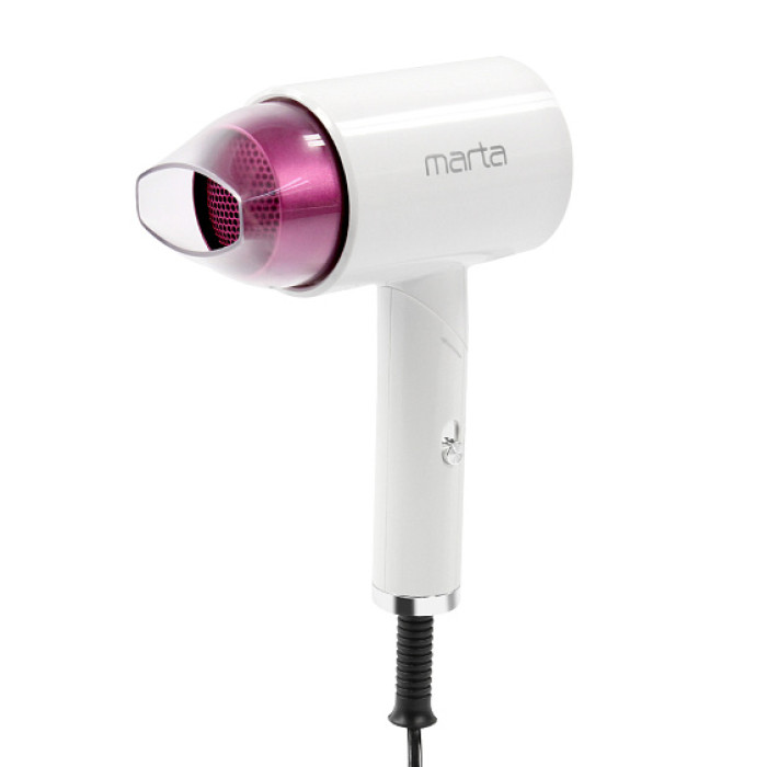Фен MARTA MT-1261 белая фуксия Фен MARTA MT-1261 белая фуксия