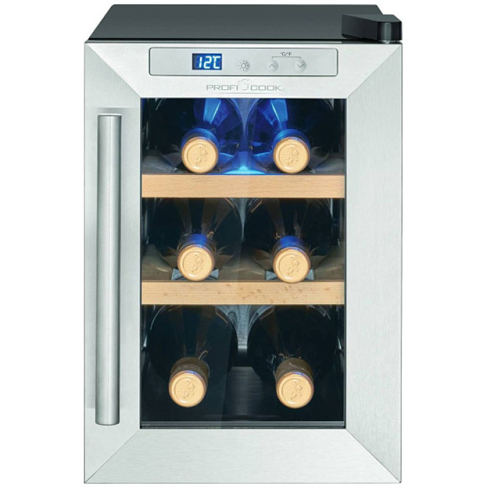 Винный шкаф PROFI COOK PC-WK 1231 sw-inox Винный шкаф PROFI COOK PC-WK 1231 sw-inox