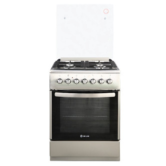 Комбинированная плита DELUXE 606040.00гэ-005(кр) ЧР нержавеющая сталь