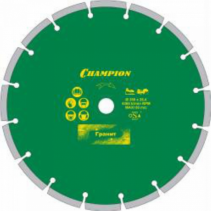Диск алмазный CHAMPION pro 400/25,4/10 laser granite Диск алмазный CHAMPION pro 400/25,4/10 laser granite