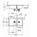 Кухонная мойка GROHE K700 серый гранит 31658AT0 Кухонная мойка GROHE K700 серый гранит 31658AT0