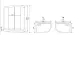 Душевая кабина TIMO Comfort T-8802L F Fabric Glass