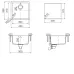 Кухонная мойка SCHOCK Quadro 50U Cristalite альпина Кухонная мойка SCHOCK Quadro 50U Cristalite альпина