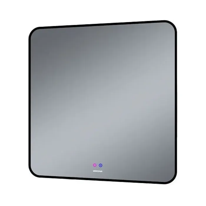 Зеркало GROSSMAN ELEGANS-норма BLACK 800х800х45 мм 1780802