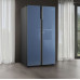 Холодильник WEISSGAUFF WSBS 600 NoFrost Inverter Blue Glass Холодильник WEISSGAUFF WSBS 600 NoFrost Inverter Blue Glass