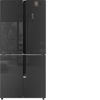 Холодильник WEISSGAUFF WCD 450 Inox Glass NoFrost Inverter Холодильник WEISSGAUFF WCD 450 Inox Glass NoFrost Inverter
