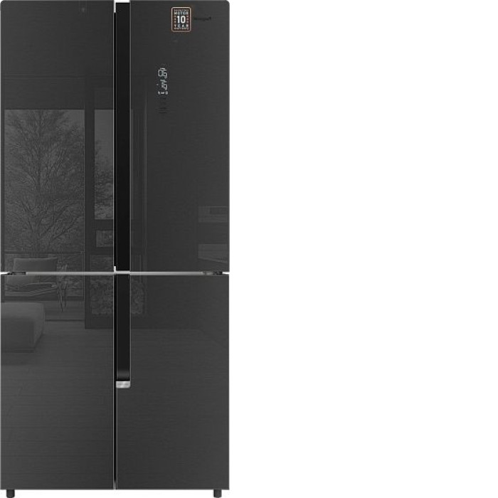 Холодильник WEISSGAUFF WCD 450 Inox Glass NoFrost Inverter