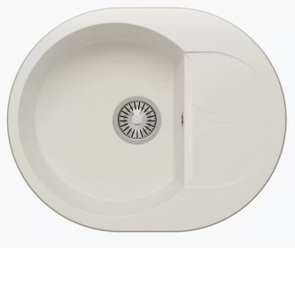 Кухонная мойка POLYGRAN Atol-620 №36 белый хлопок Кухонная мойка POLYGRAN Atol-620 №36 белый хлопок