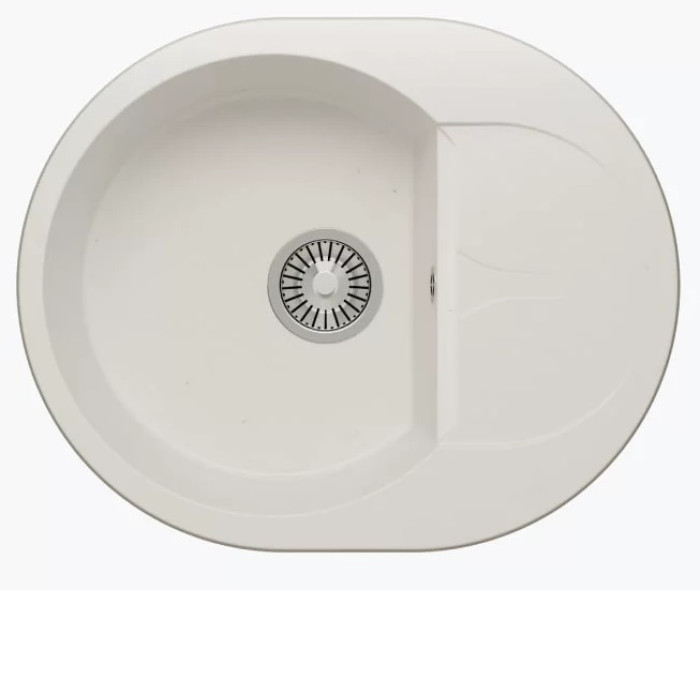 Кухонная мойка POLYGRAN Atol-620 №36 белый хлопок Кухонная мойка POLYGRAN Atol-620 №36 белый хлопок
