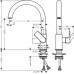 Смеситель HANSGROHE Vernis Shape 71871670 черный