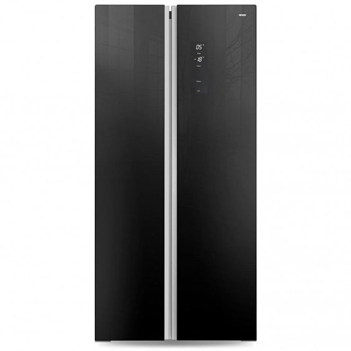 Холодильник GINZZU NFK-465 Black glass Холодильник GINZZU NFK-465 Black glass