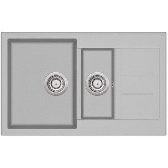 Кухонная мойка AQUASANITA Tesa SQT151AW (alumetallic 202)