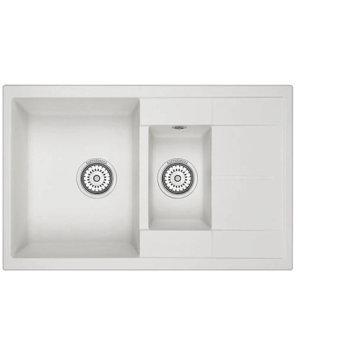Кухонная мойка KUPPERSBERG MODENA 60 NL 1,5B1D WHITE