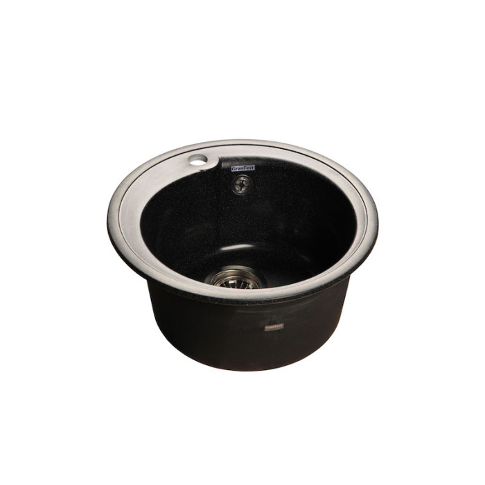 Кухонная мойка GRANFEST Rondo GF-R450 черный Кухонная мойка GRANFEST Rondo GF-R450 черный