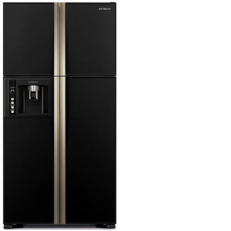 Холодильник HITACHI R-W722 FPU1 GBK черное стекло Холодильник HITACHI R-W722 FPU1 GBK черное стекло
