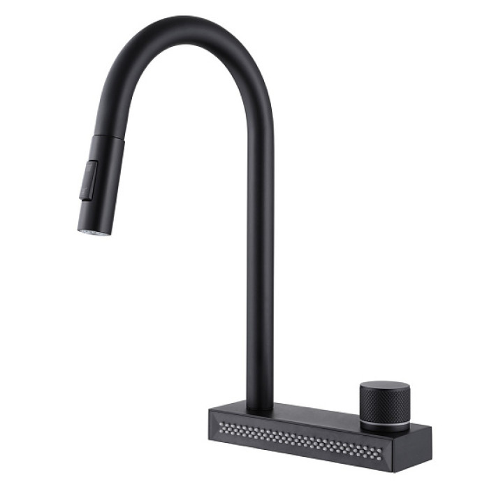 Смеситель ABBER Wasser Kreis AF8114B черный матовый Смеситель ABBER Wasser Kreis AF8114B черный матовый