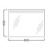 Зеркало JACOB DELAFON Parallel EB1414-NF 90х65 см