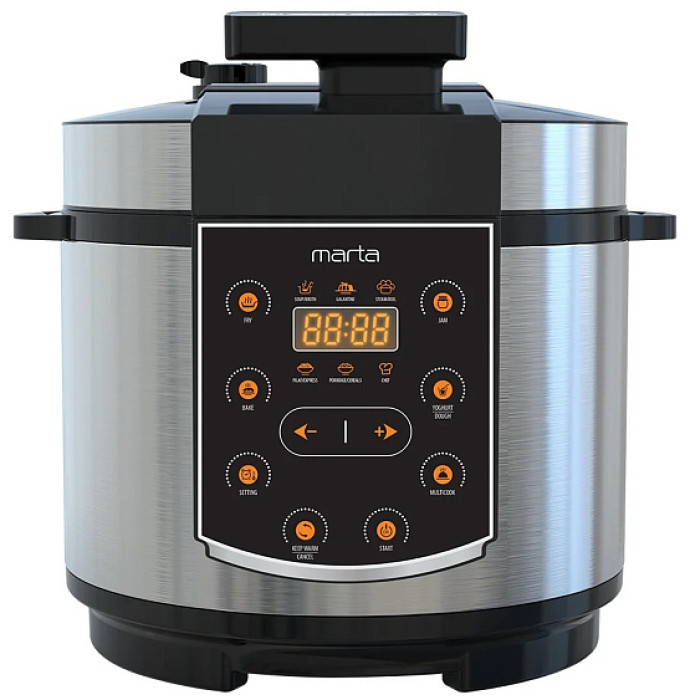 Мультиварка MARTA MT-4331 черный/сталь