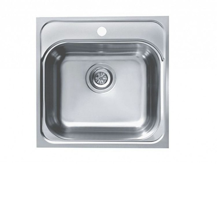 Кухонная мойка ALVEUS Basic 140 NAT-90 1100905 (в комплекте с сифоном 1102384)
