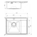 Кухонная мойка ALVEUS Quarto 20 BRS-90 1124383 (в комплекте с сифоном)