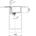 Кухонная мойка FRANKE Urban UBG 611-62 черный матовый (114.0696.197)