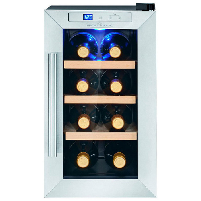 Винный шкаф PROFI COOK PC-WK 1233 sw-inox Винный шкаф PROFI COOK PC-WK 1233 sw-inox