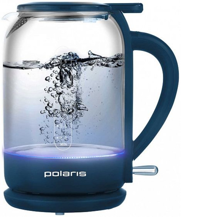 Электрочайник POLARIS PWK 1759CGL белый-черный