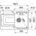 Кухонная мойка FRANKE UBG 611-78 оникс (114.0612.295) Кухонная мойка FRANKE UBG 611-78 оникс (114.0612.295)
