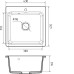 Кухонная мойка GRANFEST SMART GF-SM430 белый