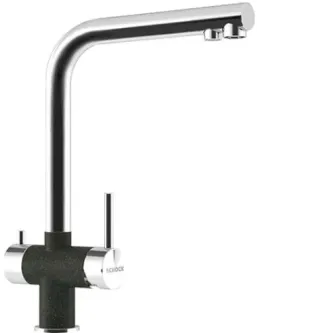 Смеситель SCHOCK Vitus Cristalite сталь/оникс Смеситель SCHOCK Vitus Cristalite сталь/оникс