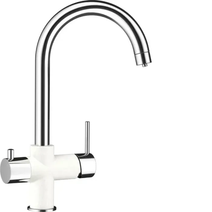 Смеситель SCHOCK Ares Cristalite сталь/альпина