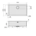 Кухонная мойка FALMEC ISEO 70 см BLACK (SIS7000F.00#CBF)