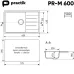 Кухонная мойка PRACTIK PR-M-600-001