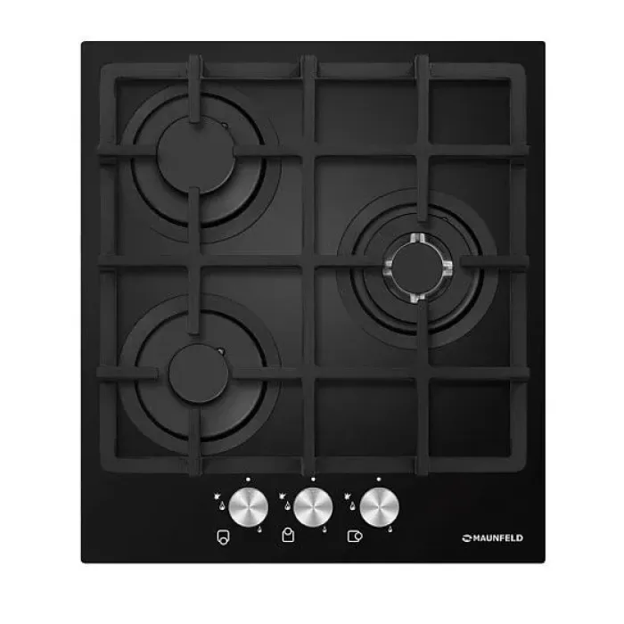 Газовая поверхность MAUNFELD mghg.43.12b_black glass (чёрное стекло) Газовая поверхность MAUNFELD mghg.43.12b_black glass (чёрное стекло)