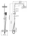 Душевая стойка WASSERKRAFT A15502 Thermo
